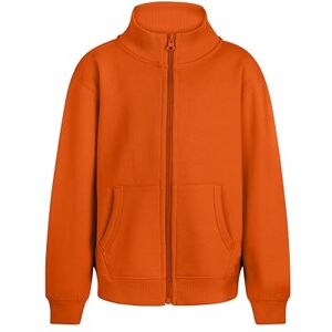Mukua SZ270K- Cooper Kids; Huvtröja för barn med dragkedja; färg orange storlek 5/6, Apelsin, 5-6 år
