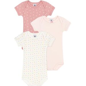 Petit Bateau Noi Bodysuit med kort ärm (3-pack) för flickor, Variant 1, 18 M�nader Petit Bateau Noi Bodysuit med kort ärm (3-pack) för flickor, Variant 1, 18 M�nader