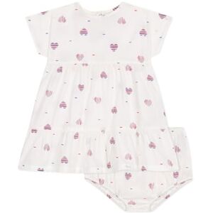 Petit Bateau Baby flicka A0CLG kortärmad klänning och blommor, ecru/flerfärgad, 3 år, Ecru/flerfärgad, 3 År Petit Bateau Baby flicka A0CLG kortärmad klänning och blommor, ecru/flerfärgad, 3 år, Ecru/flerfärgad, 3 År