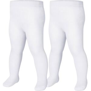 Playshoes Unisex barn termo varma strumpbyxor, vit dubbelpack, 86-92 Playshoes Unisex barn termo varma strumpbyxor, vit dubbelpack, 86-92