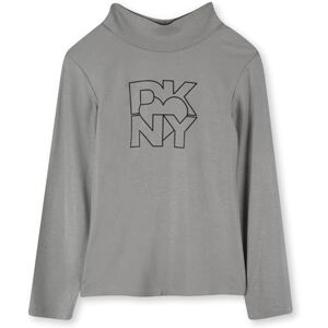 DKNY D62420 pikétröja för flickor, Silver, 16 år DKNY D62420 pikétröja för flickor, Silver, 16 år