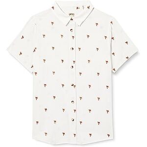 Koton Boys's kortärmad palm tryckt bomullströja, Vit design (05u), 7-8 År Koton Boys's kortärmad palm tryckt bomullströja, Vit design (05u), 7-8 År