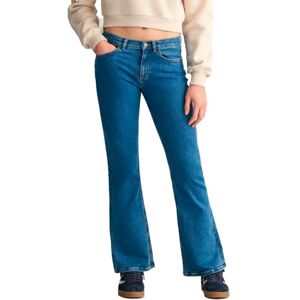 GANT flickor bootcut jeans, Mittblå, 164 GANT flickor bootcut jeans, Mittblå, 164