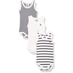 Petit Bateau unisex baby ärmlös body (3-pack), Variant 1, 6 månader Petit Bateau unisex baby ärmlös body (3-pack), Variant 1, 6 månader