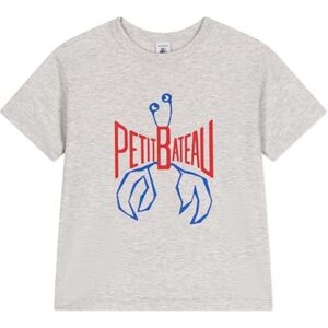 Petit Bateau Barn och pojkar kortärmad T-shirt, Grå, 4 år Petit Bateau Barn och pojkar kortärmad T-shirt, Grå, 4 år