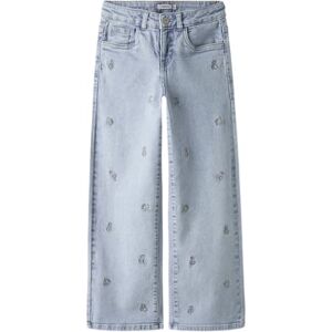 NAME IT Nkfrose Wide Emb Jeans 2010-Fr Noos, Ljusblå denim, 140 NAME IT Nkfrose Wide Emb Jeans 2010-Fr Noos, Ljusblå denim, 140