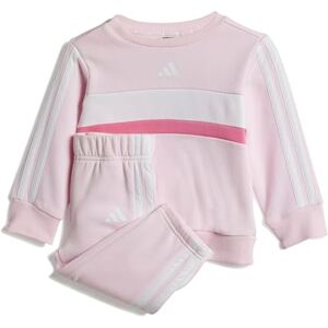 adidas Uniseks niemowleta SEASONAL ESSENTIALS TIBERIO 3 STRIPES FLEECE CREW SET, clear pink/pink fusion/white, 12-18 Months adidas Uniseks niemowleta SEASONAL ESSENTIALS TIBERIO 3 STRIPES FLEECE CREW SET, clear pink/pink fusion/white, 12-18 Months