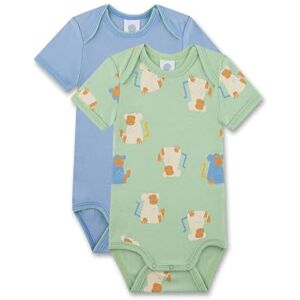 Sanetta body kortärmad (dubbelpack) grön och blå högkvalitativ och hållbar body för flickor av ekologisk bomull. Innehåll: Uppsättning av 2 babybody, Grön, 62 Sanetta body kortärmad (dubbelpack) grön och blå högkvalitativ och hållbar body för flickor av ekologisk bomull. Innehåll: Uppsättning av 2 babybody, Grön, 62