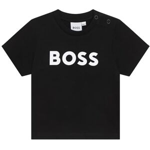 Boss T-shirt med stor logotyp för barn, Svart, 9 månader Boss T-shirt med stor logotyp för barn, Svart, 9 månader