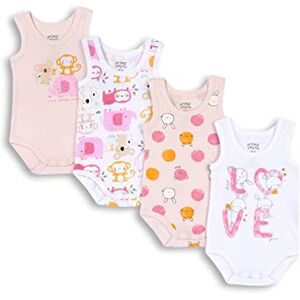 Chicco Set ärmlös body av bomull, baby – unisex, rosa, 0-3 månader Chicco Set ärmlös body av bomull, baby – unisex, rosa, 0-3 månader
