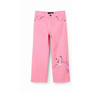 Desigual Designual Little Girl's Pink Panther Flare Jeans, Röd, 10 år Desigual Designual Little Girl's Pink Panther Flare Jeans, Röd, 10 år