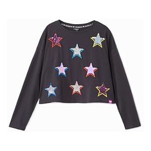 Desigual flicka stickad kortärmad T-shirt, svart, 14 år Desigual flicka stickad kortärmad T-shirt, svart, 14 år