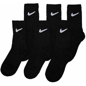 NIKE Colorful Pack Crew Strumpor för barn, Black, 5/7 År NIKE Colorful Pack Crew Strumpor för barn, Black, 5/7 År