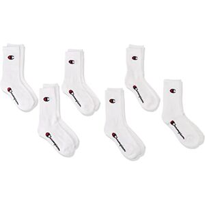 Champion Pojkar Core-Junior 6PP Crew ankelstrumpor (6-pack), Vit, 31-34 Champion Pojkar Core-Junior 6PP Crew ankelstrumpor (6-pack), Vit, 31-34