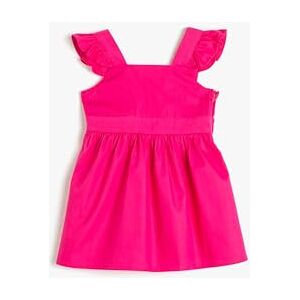 Koton Baby Flicka Bomull Ruffle Midi Klänning - Klänning Koton Baby Flicka Bomull Ruffle Midi Klänning - Klänning