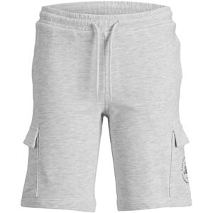 JACK&JONES JUNIOR Jpstswift Cargo AUT Jnr Sweat shorts, Vit melange, 116 JACK&JONES JUNIOR Jpstswift Cargo AUT Jnr Sweat shorts, Vit melange, 116