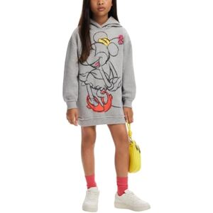 Desigual Flicka stickad långärmad klänning, svart, 8 år Desigual Flicka stickad långärmad klänning, svart, 8 år