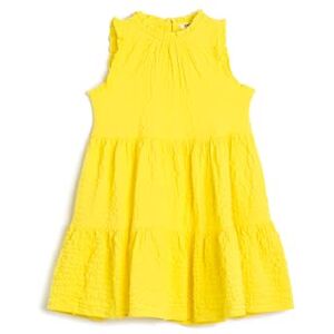 Koton Girls's Ruffle Detail, ärmlös rund hals, djurklänning, Gul (152), 6-7 Jahre Koton Girls's Ruffle Detail, ärmlös rund hals, djurklänning, Gul (152), 6-7 Jahre