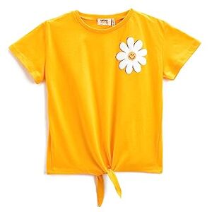 Koton Girls's Daisy tryckt detalj kortärmad rund hals T-shirt, Orange (202), 4-5 Jahre Koton Girls's Daisy tryckt detalj kortärmad rund hals T-shirt, Orange (202), 4-5 Jahre