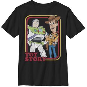 Disney Kids Pixar Toy Story 4 Vintage Duo Boys Kortärmad T-shirt Shirt, Svart, Large, svart, L Disney Kids Pixar Toy Story 4 Vintage Duo Boys Kortärmad T-shirt Shirt, Svart, Large, svart, L