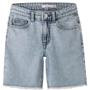 NAME IT flicka Nkfbella Hw Wide DNM-shorts 1488-Be Noos, Ljusblå blekt denim, 146 NAME IT flicka Nkfbella Hw Wide DNM-shorts 1488-Be Noos, Ljusblå blekt denim, 146