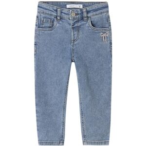 NAME IT Nmfbella Mom Emb Jeans 1224-Sm Noos, Mellanblå denim, 116 NAME IT Nmfbella Mom Emb Jeans 1224-Sm Noos, Mellanblå denim, 116