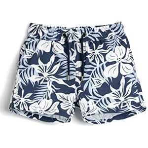 Koton Boys's Shorts dragsko blommig tryckt badbyxor, Blå design (6 d7), 3-4 år Koton Boys's Shorts dragsko blommig tryckt badbyxor, Blå design (6 d7), 3-4 år