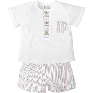 BABIDU Unisex baby pojke med randigt tryck kortärmad t-shirt, En storlek passar alla, 12 månader BABIDU Unisex baby pojke med randigt tryck kortärmad t-shirt, En storlek passar alla, 12 månader