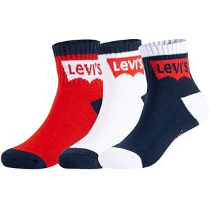 Levi's Kids Pojkar, Batwing Mid Cut 3pk lediga strumpor, klänning blues, 24 månader Levi's Kids Pojkar, Batwing Mid Cut 3pk lediga strumpor, klänning blues, 24 månader