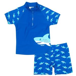 Playshoes unisex barn zweiteilig Schwimmshirt Badeshorts Badebekleidung UV-Schutz Bade-Set Hai, Blå, 86-92 Playshoes unisex barn zweiteilig Schwimmshirt Badeshorts Badebekleidung UV-Schutz Bade-Set Hai, Blå, 86-92