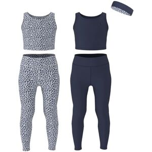 Essenclo Flickor atletiska leggings yogabyxor med ärmlös magtröja för barn träning cheer dance löpning storlekar 3-16, 5 st set, Set-7, 7-8 Essenclo Flickor atletiska leggings yogabyxor med ärmlös magtröja för barn träning cheer dance löpning storlekar 3-16, 5 st set, Set-7, 7-8