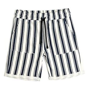 Koton Boys's dragsko fickor bomullsshorts, Marin Stripe (01 m), 6-7 år Koton Boys's dragsko fickor bomullsshorts, Marin Stripe (01 m), 6-7 år
