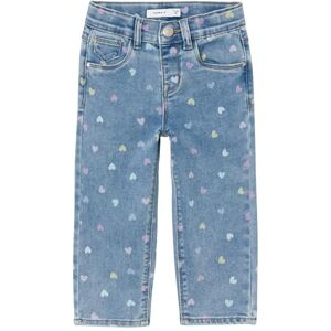 NAME IT flicka Nmfbella mamma formade jeans 3555-On Noos, Mellanblå denim, 98 NAME IT flicka Nmfbella mamma formade jeans 3555-On Noos, Mellanblå denim, 98