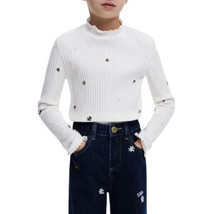 Desigual TS_Micro Flower, 1001 rå, 7/8, Vit, 8 años Desigual TS_Micro Flower, 1001 rå, 7/8, Vit, 8 años