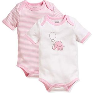 Playshoes Schnizler Unisex Baby Body kortärmad 2-pack val, Rosa (rosa 14), 62/68 cm Playshoes Schnizler Unisex Baby Body kortärmad 2-pack val, Rosa (rosa 14), 62/68 cm