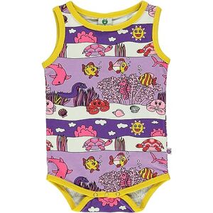 Småfolk Baby flicka ärmlös body med undervattenslandskap spädbarn och småbarn dräkter, Lila hjärta, 86 Småfolk Baby flicka ärmlös body med undervattenslandskap spädbarn och småbarn dräkter, Lila hjärta, 86