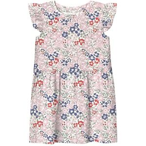 NAME IT Nmfhaile Cap Sl Dress, Ljus vit, 92