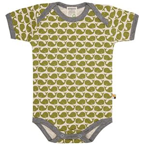 loud + proud unisex baby body kortärmad med tryck val, GOTS certifierad t-shirt, mossa, 86/92 cm loud + proud unisex baby body kortärmad med tryck val, GOTS certifierad t-shirt, mossa, 86/92 cm