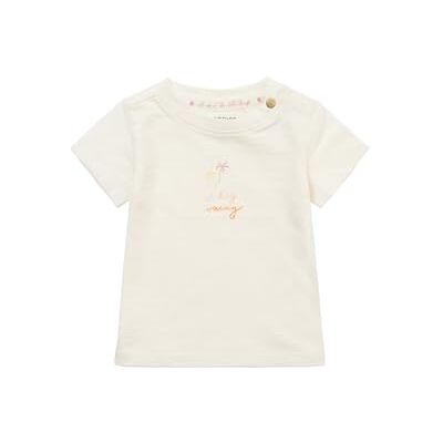 Noppies Girls tee Nanuet Short Sleeve brösttryck bebis T-shirt, Pristine N021, 56 Noppies Girls tee Nanuet Short Sleeve brösttryck bebis T-shirt, Pristine N021, 56