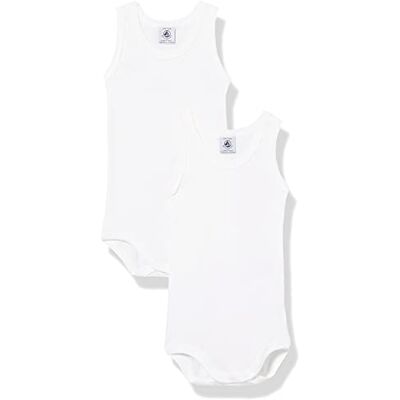 Petit Bateau Baby pojkar ärmlösa bodys (2-pack), Variant 1, 3 År Petit Bateau Baby pojkar ärmlösa bodys (2-pack), Variant 1, 3 År