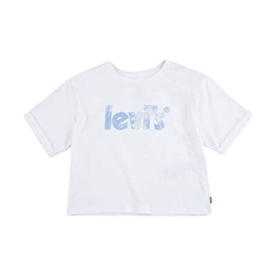 Levi's Kids Flickor Lvg Meet & Greet rullad ärm T-shirt, Vitt, 3 År Levi's Kids Flickor Lvg Meet & Greet rullad ärm T-shirt, Vitt, 3 År
