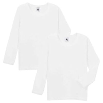 Petit Bateau flickor långärmad t-shirt (2-pack), Variant 1 (ny), 14 år Petit Bateau flickor långärmad t-shirt (2-pack), Variant 1 (ny), 14 år