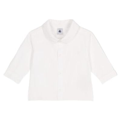 Petit Bateau Långärmad tröja för pojkar, Vit, 18 mesi Petit Bateau Långärmad tröja för pojkar, Vit, 18 mesi