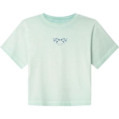 Pepe Jeans flickors goldy t-shirt, blå (aqua-blå), 12 Pepe Jeans flickors goldy t-shirt, blå (aqua-blå), 12