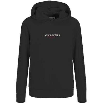 JACK & JONES JUNIOR Jorbillyburg Sweat Hood FST Jnr, svart, 140 JACK & JONES JUNIOR Jorbillyburg Sweat Hood FST Jnr, svart, 140