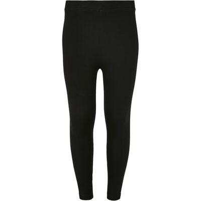 Urban Classics Girl's Girls High Waist Jersey leggings, svart, 110/116 Urban Classics Girl's Girls High Waist Jersey leggings, svart, 110/116