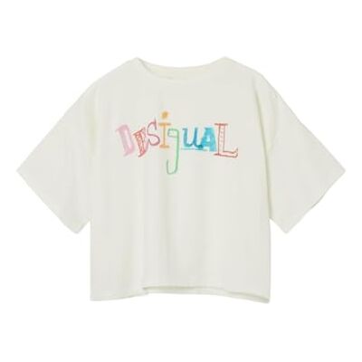 Desigual Ts_Dalia T-shirt för flickor, Vit, 6 år Desigual Ts_Dalia T-shirt för flickor, Vit, 6 år