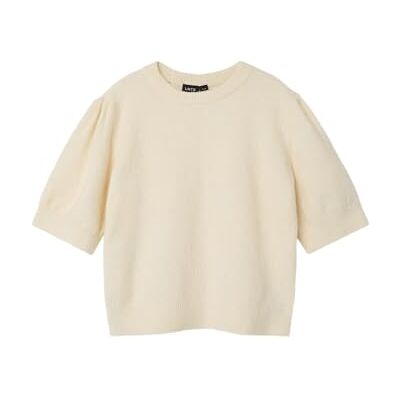 Lmtd Nlflodet Ss Short Puff Knit Noos, Antik vit, 134-140 Lmtd Nlflodet Ss Short Puff Knit Noos, Antik vit, 134-140