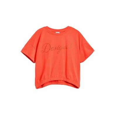 Desigual TS_Sky T-shirt för flickor, Röd röd, 10 år Desigual TS_Sky T-shirt för flickor, Röd röd, 10 år