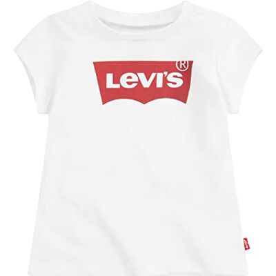 Levi's Lvg S/S Batwing T-shirt T-shirt för flickor, Röd/vit, 3 år Levi's Lvg S/S Batwing T-shirt T-shirt för flickor, Röd/vit, 3 år